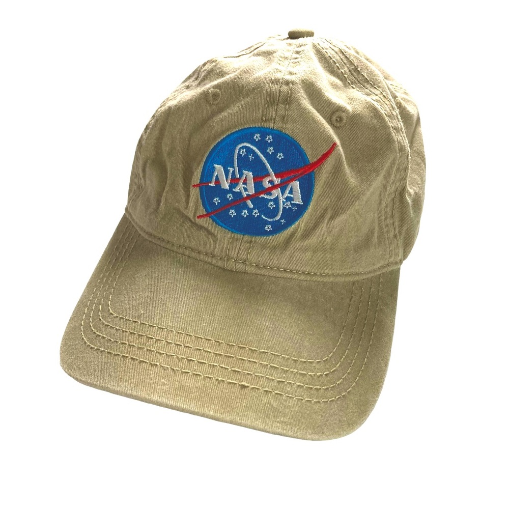 OTTO Brand NASA Patch Soft Body Adjustable Slide Khaki Hat